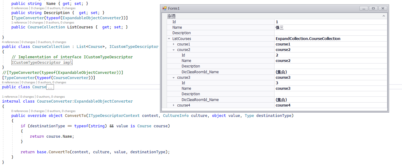 custom property name